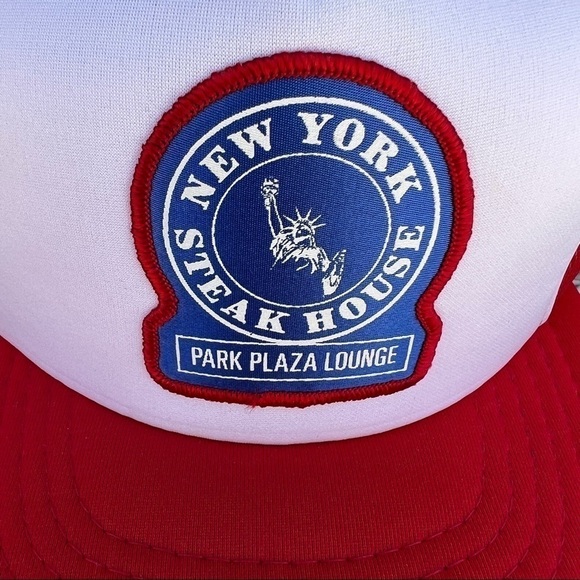 Vintage New York Steakhouse Retro Mesh Snapback Trucker Hat - Picture 2 of 7